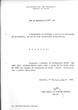 Ato da Reitoria nº 0187/1980