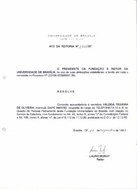 Ato da Reitoria nº 2465/1997