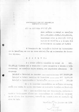 Ato da Reitoria nº 0075/1974