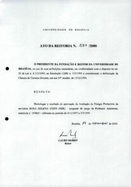 Ato da Reitoria nº 1087/2000