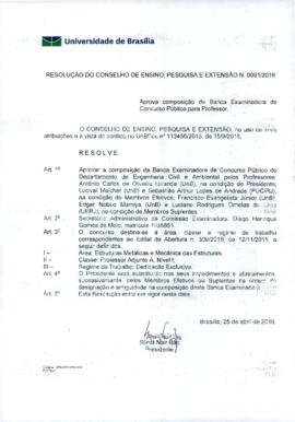 Resolução do Conselho de Ensino, Pesquisa e Extensão nº 0091/2016