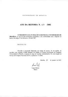 Ato da Reitoria nº 0029/2002