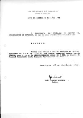 Ato da Reitoria nº 1346/1995