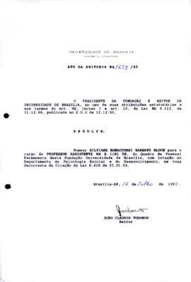 Ato da Reitoria nº 1259/1995
