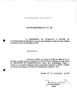 Ato da Reitoria nº 0992/1999