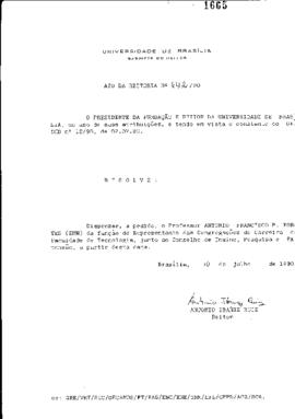 Ato da Reitoria nº 0642/1990
