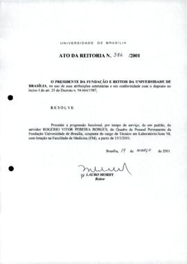 Ato da Reitoria nº 0386/2001