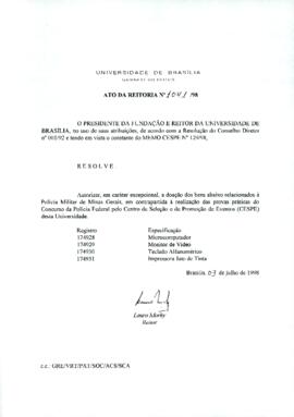 Ato da Reitoria nº 1041/1998