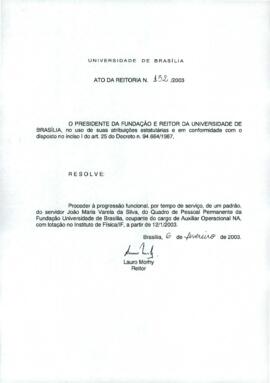 Ato da Reitoria nº 0152/2003