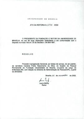 Ato da Reitoria nº 1735/2002