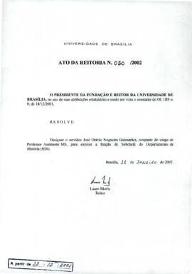 Ato da Reitoria nº 0050/2002