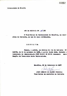 Ato da Reitoria nº 0108/1967