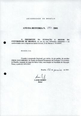 Ato da Reitoria nº 0051/2001