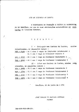 Ato da Reitoria nº 0182/1978