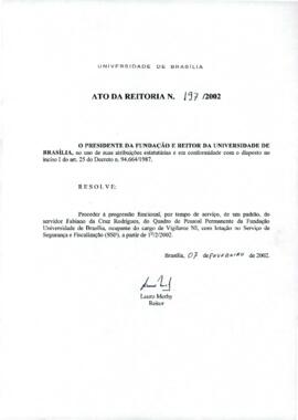 Ato da Reitoria nº 0197/2002