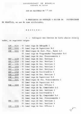 Ato da Reitoria nº 0003/1983