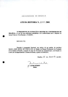 Ato da Reitoria nº 1055/2001