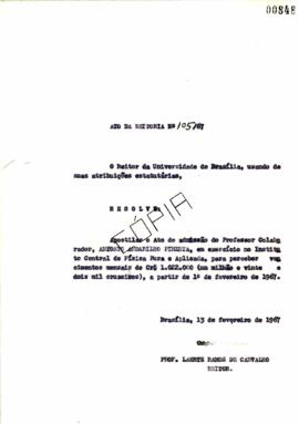 Ato da Reitoria nº 0105/1967