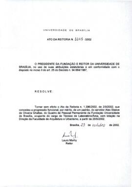 Ato da Reitoria nº 1645/2002