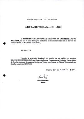 Ato da Reitoria nº 1119/2001