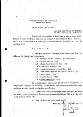 Ato da Reitoria nº 0145/1971