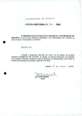 Ato da Reitoria nº 0344/2001