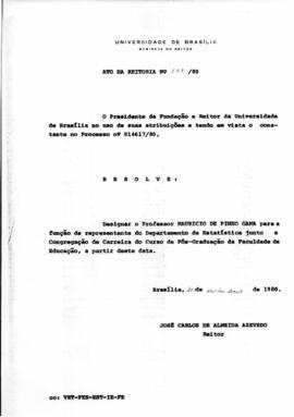 Ato da Reitoria nº 0177/1980