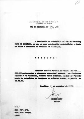 Ato da Reitoria nº 0621/1975