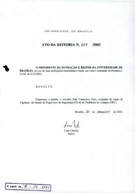 Ato da Reitoria nº 0009/2002