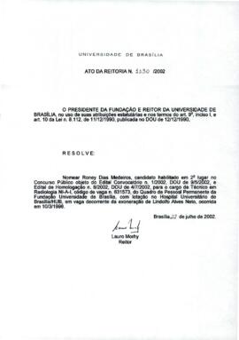 Ato da Reitoria nº 1130/2002
