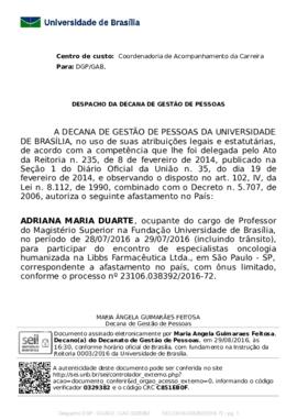 Despacho da Decana de Gestão de Pessoal (2016-08-24)