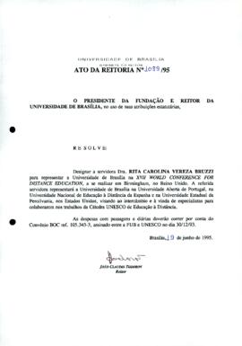 Ato da Reitoria nº 1089/1995