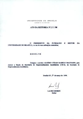 Ato da Reitoria nº 0255/1998