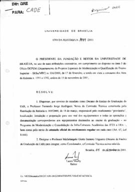 Ato da Reitoria nº 1489/2001