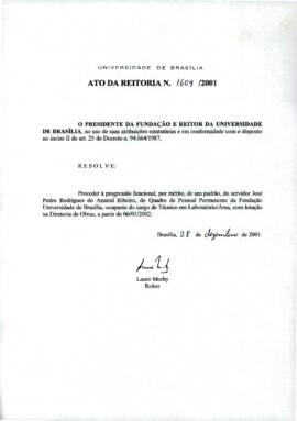 Ato da Reitoria nº 1609/2001