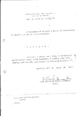 Ato da Reitoria nº 0041/1978