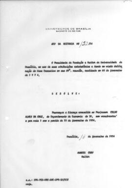 Ato da Reitoria nº 0152/1974