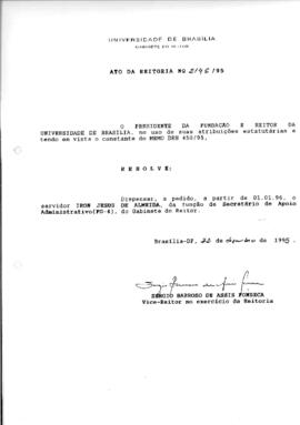 Ato da Reitoria nº 2146/1995