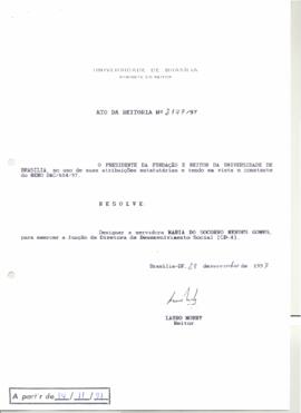 Ato da Reitoria nº 2149/1997