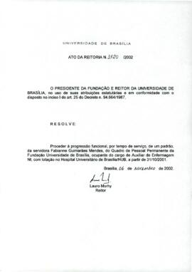 Ato da Reitoria nº 1720/2002