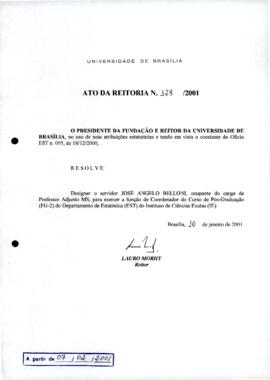 Ato da Reitoria nº 0128/2001