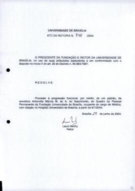 Ato da Reitoria nº 0848/2004