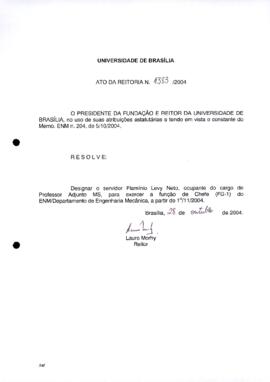 Ato da Reitoria nº 1383/2004