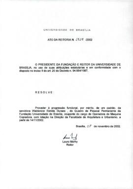 Ato da Reitoria nº 1828/2002