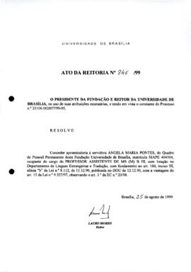 Ato da Reitoria nº 0846/1999