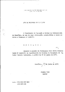 Ato da Reitoria nº 0404/1973