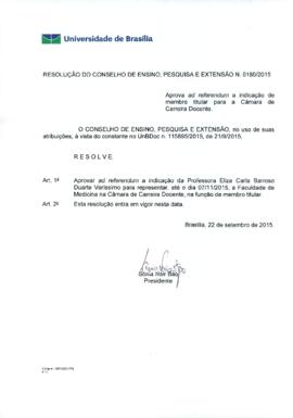 Resolução do Conselho de Ensino, Pesquisa e Extensão nº 0180/2015