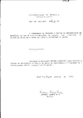 Ato da Reitoria nº 0413/1990
