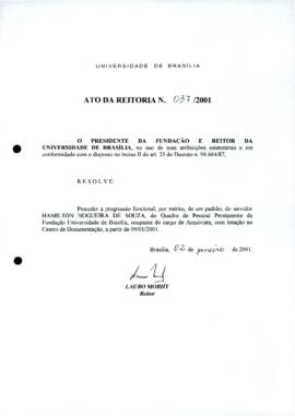 Ato da Reitoria nº 0037/2001