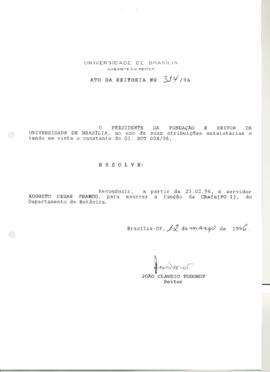 Ato da Reitoria nº 0314/1996
